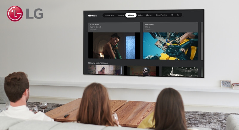 LG Smart TV с Apple Mucis