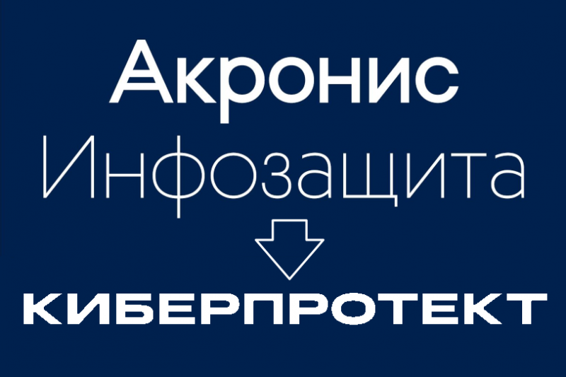 Компания «Акронис Инфозащита» (ООО «Акронис-Инфозащита») меняет название на «Киберпротект» (ООО «Киберпротект). Смена названия происходит в результате обновления стратегии компании, направленной на развитие комплексных решений по киберзащите для российского рынка. Под именем «Киберпротект» компания продолжит разрабатывать программное обеспечение для защиты данных и восстановления виртуальных, физических и облачных сред для организаций любого масштаба.