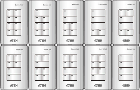 Aten VK01001 пример компоновки кнопок