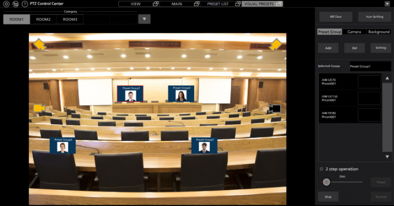 Panasonic объявила о выпуске платного расширения для ПО PTZ Control Center