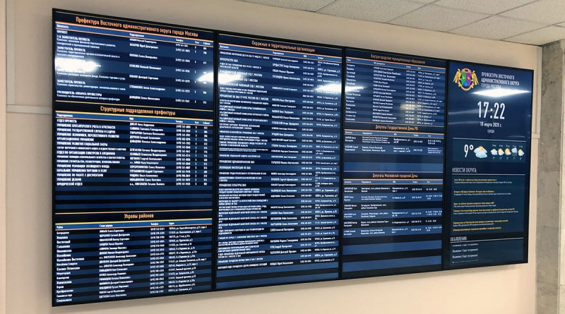 Информационная видеостена InfoBoard