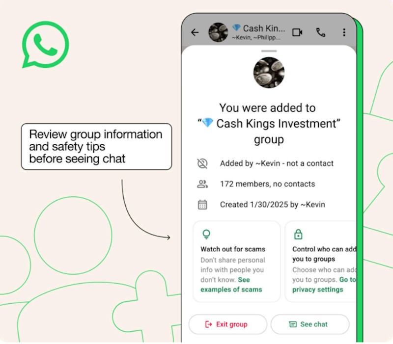 WhatsApp добавляет новые функции для защиты от мошенничества