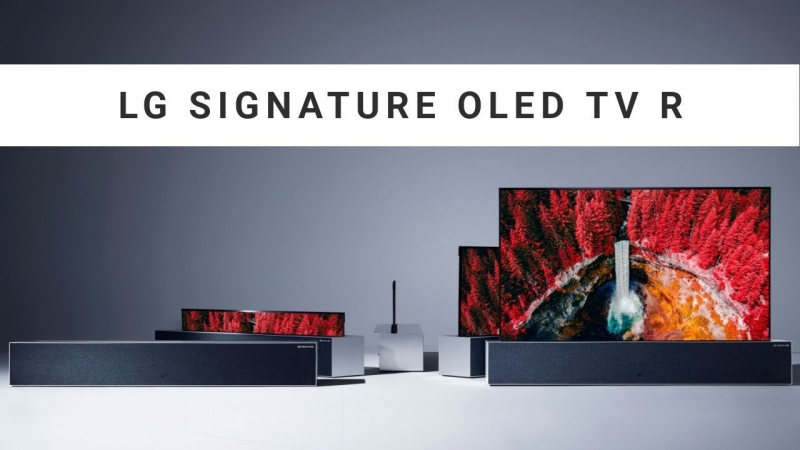 Рулонный телевизор LG SIGNATURE OLED R