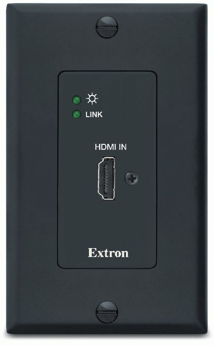 Передатчик DTP2 для HDMI 4K/60 4:4:4 в форм-факторе настенной панели на один ганг, черного цвета