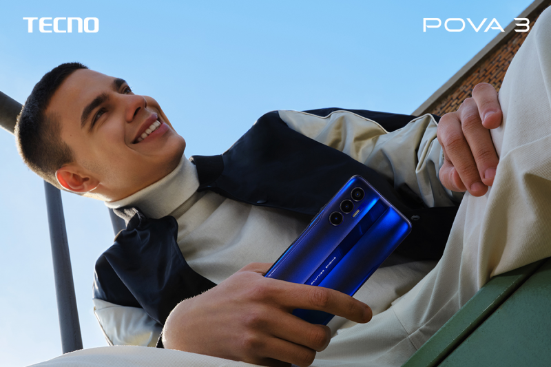 Популярный бренд смартфонов и умных устройств TECNO представил новый смартфон POVA 3 из полюбившейся российским пользователям серии POVA, который совмещает в себе большой экран 6.95" FHD+ с частотой обновления 90 Гц, мощный аккумулятор емкостью 7000 мАч и технологией быстрой зарядки, производительный процессор G88, а также стильный дизайн с диодной подсветкой корпуса.