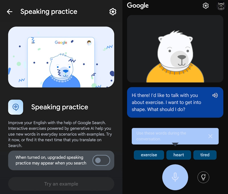 Новая функция Google использует искусственный интеллект для изучения английского языка