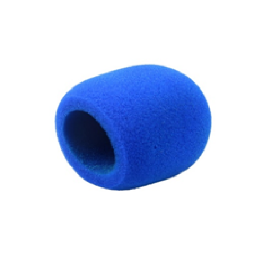 Поролоновая ветрозащита для ручных радиомикрофонов серии MH-, 2 шт., синего цвета
