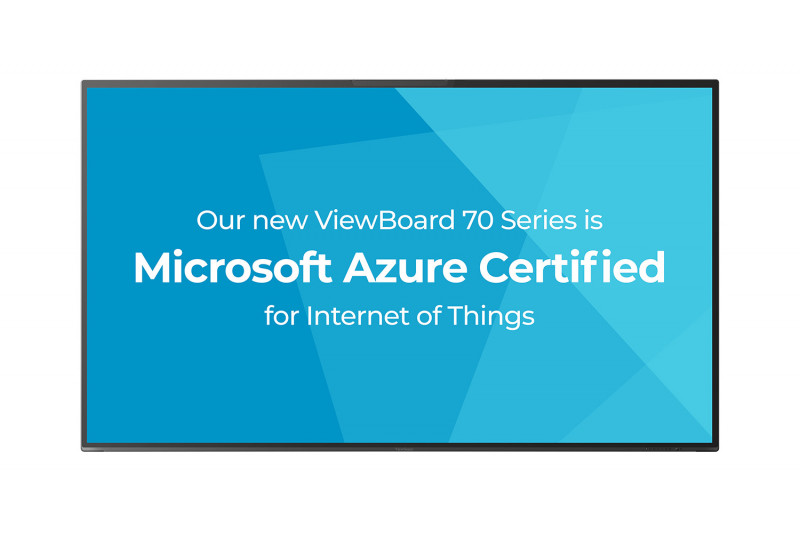 ViewBoard IFP70 были разработаны с учетом поддержки технологии IoT (Internet of Things) и сертифицированы для Microsoft Azure IoT.