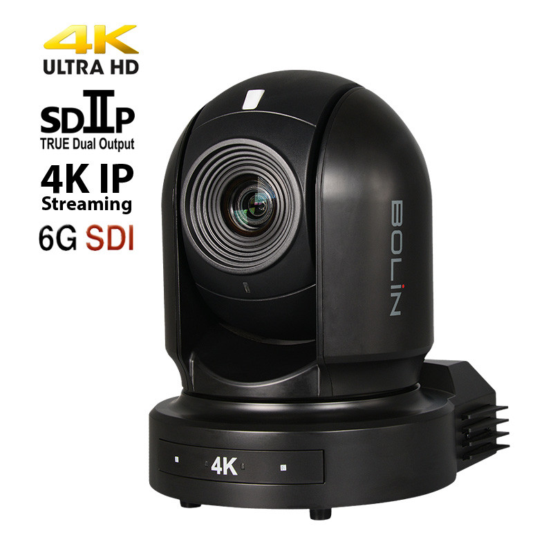 PTZ камера серии BC-7, Sony 4K, 20x, 6G SDI, HDMI, IP/H.264-H.265, HDBaseT, Genlock, 12VDC, цвет черный
