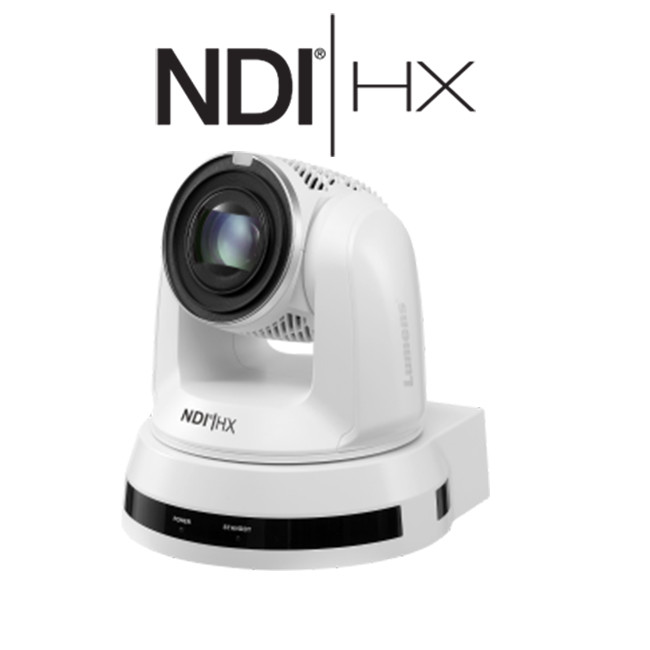 Поворотная IP камера 4K для конференций, 30х оптический zoom, 1/2,5", интерфейсы NDI, Ethernet, HDMI, 3G-SDI (белая)