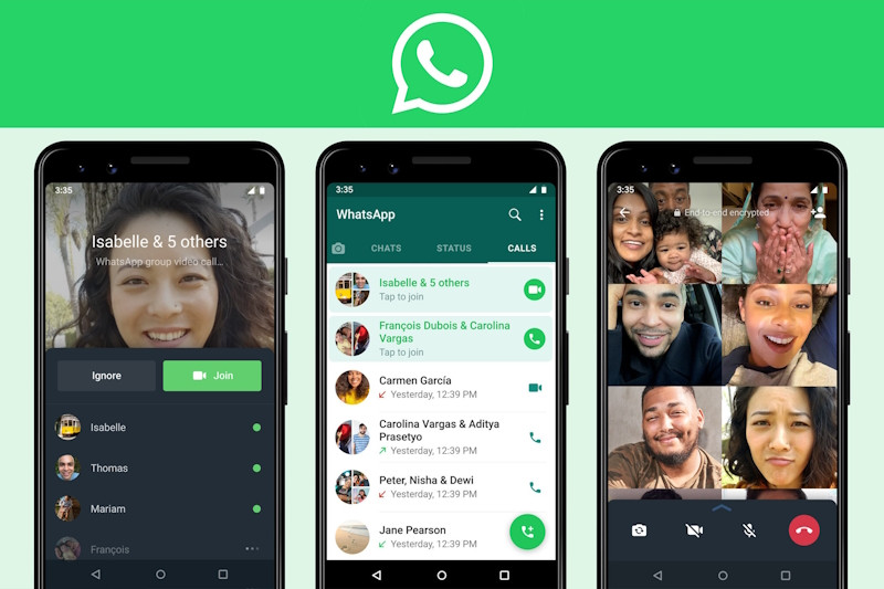 WhatsApp добавляет новые функции и увеличивает лимит участников видеозвонков до 32 человек