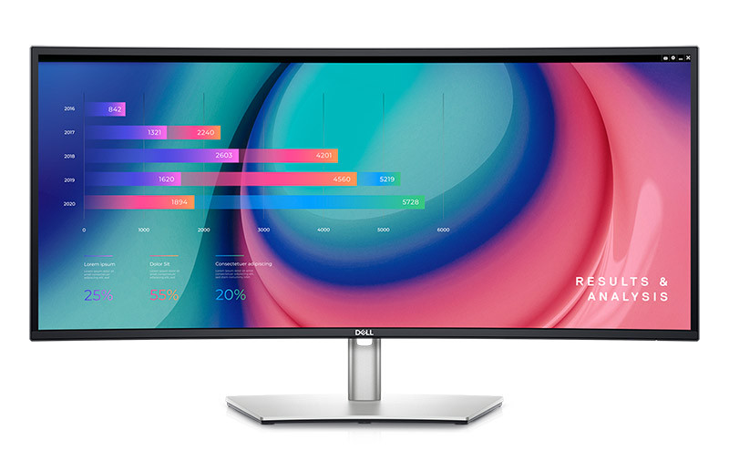 Dell UltraSharp 34 Curved USB-C Hub-front