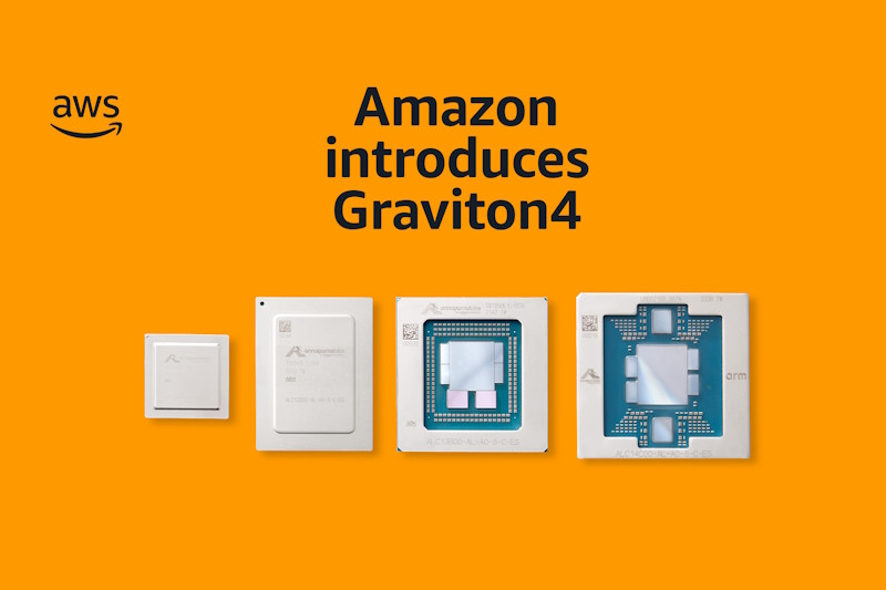 AWS объявляет выпуске специализированных чипов Graviton4 для высокопроизводительных облачных рабочих нагрузок