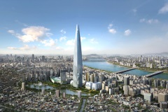 Одно из самых высотных зданий мира Lotte World Tower в Сеуле оснащено професcиональными дисплеями LG.
