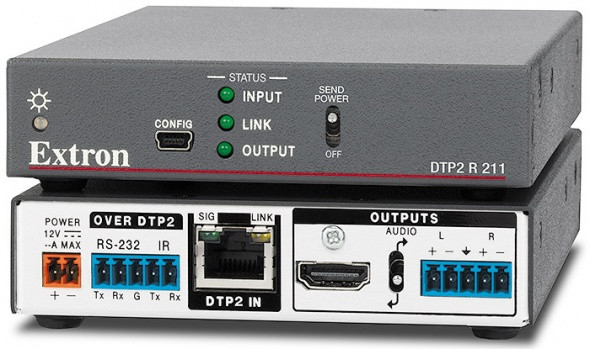 Приёмник DTP2 с деэмбедированием аудио для HDMI 4K/60