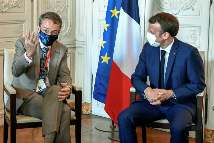Pat Gelsinger and Emmanuel Macron