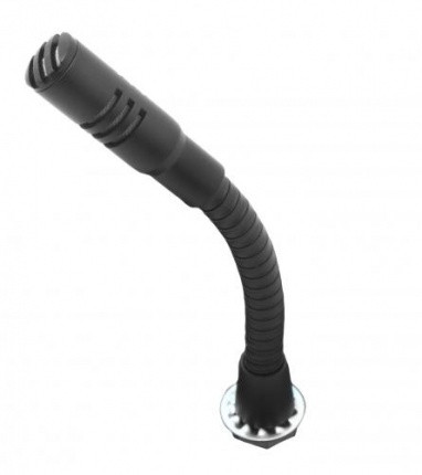 Кардиоидный конденсаторный микрофон на гибкой стойке типа «гусиная шея», открытый выход M10 Stud. Длина 100 мм. Цвет черный
