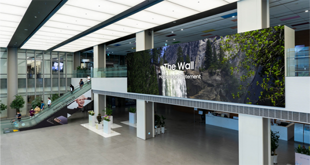Стена Samsung microLED в Колумбии