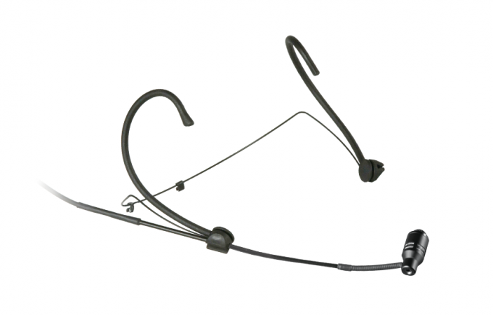 Однонаправленный кардиоидный головной микрофон, цвет черный
