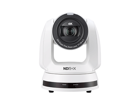 Поворотная PTZ-камера 4K с NDI|HX3 и 12G-SDI, 20х, белого цвета