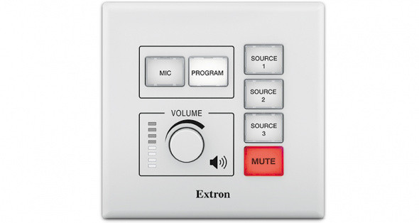 Панель управления аудиосигналом с регулировкой громкости и 6 кнопками управления – 2-ганговый стандарт США