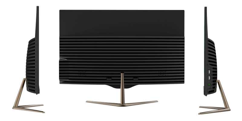 DIGMA PRO AiO 23i - вид сбоку и сзади