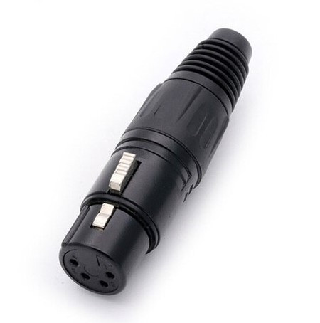 Разъём кабельный под пайку 4PIN XLR мама