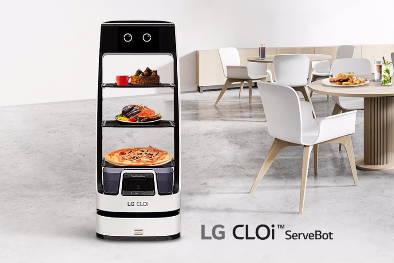 LG CLOi ServeBot на основе ИИ для сфер гостеприимства и здравоохранения