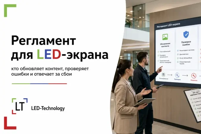Перед запуском LED-экрана обычно обсуждают аренду или покупку, бюджет, срок использования и место установки. Это важно: уличный лед экран, лед экран ТЦ и экран для зала требуют разных решений по яркости, размеру, шагу пикселя, монтажу и обслуживанию. Но после установки появляется не менее важный вопрос: кто управляет экраном каждый день?