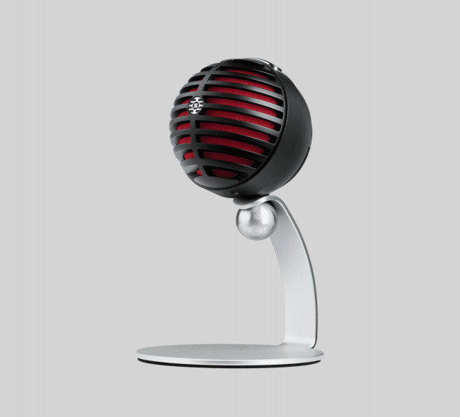 Цифровой кардиоидный конденсаторный микрофон, цвет чёрный