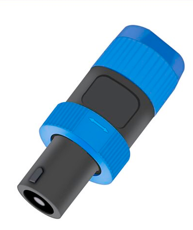Разъём кабельный 4PIN Speaker Connector "папа", синий