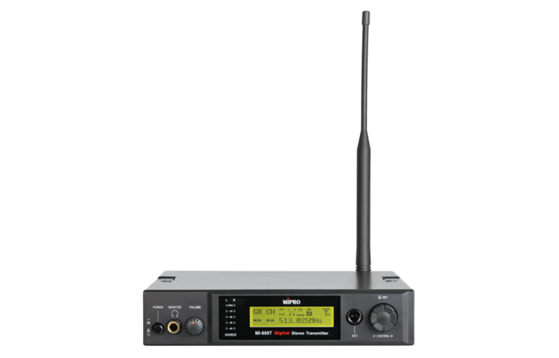 Цифровой UHF стереопередатчик беспроводной системы ушного мониторинга, 480 - 544 МГц