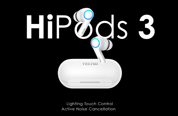 TECNO Hipods-H3 с активным шумоподавлением