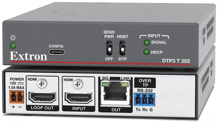 Передатчик DTP3 для HDMI 4K/60 с локальным выходом