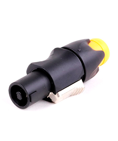 Разъём кабельный 4PIN Speaker Connector "папа", жёлтый