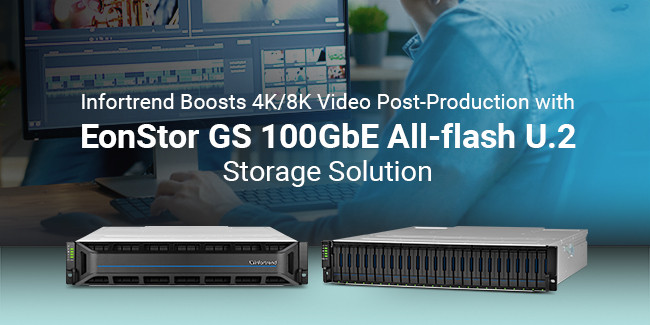EonStor GS 100GbE All-flash U.2