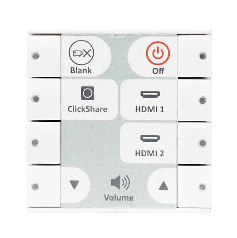 AV-контроллер, 8 кнопок, форм-фактор ЕU, белый