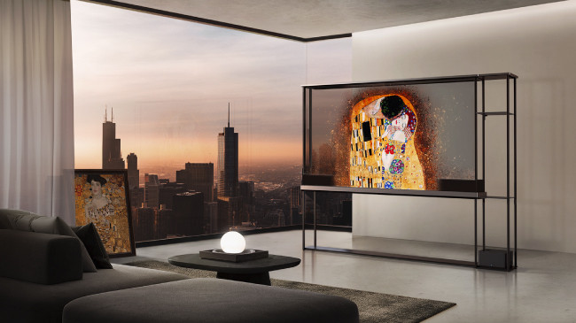Свобода оформления пространства с беспроводным прозрачным OLED-телевизором LG, фото-2