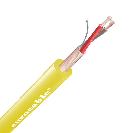 Микрофонный кабель, жёлтый, 6 мм, медный экран