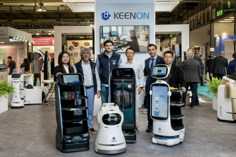 Новая линейка продуктов KEENON Robotics в Европе с передовыми достижениями на HostMilano