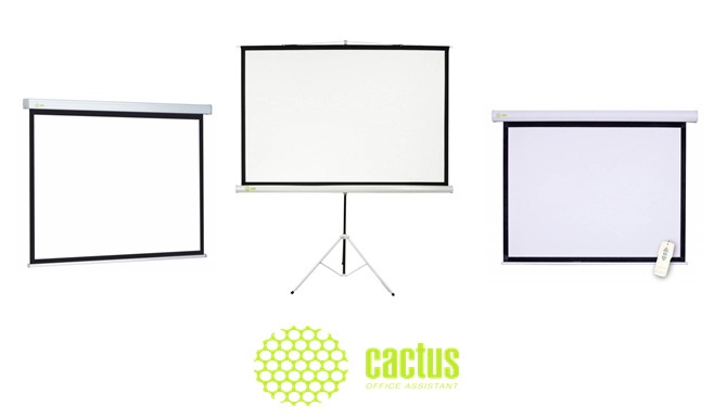 Экраны для проекторов Cactus