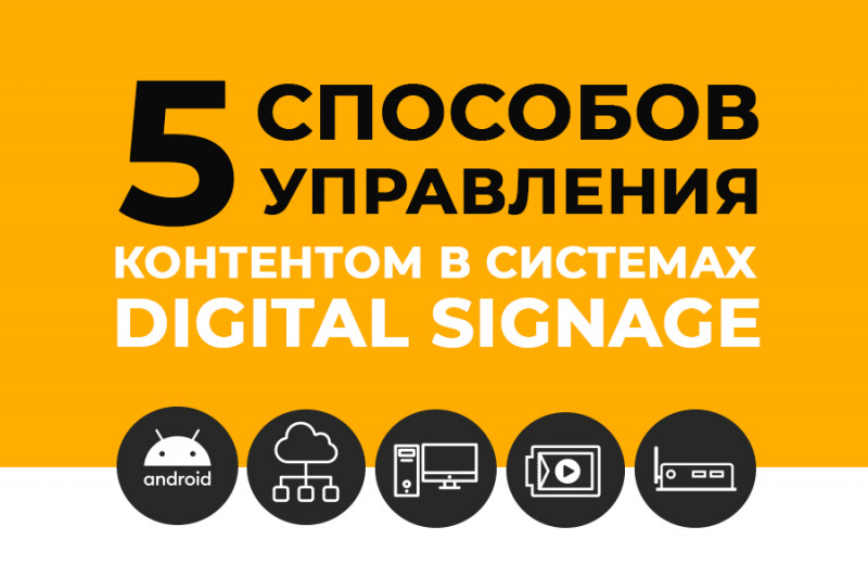 5 способов управления контентом в системах Digital Signage