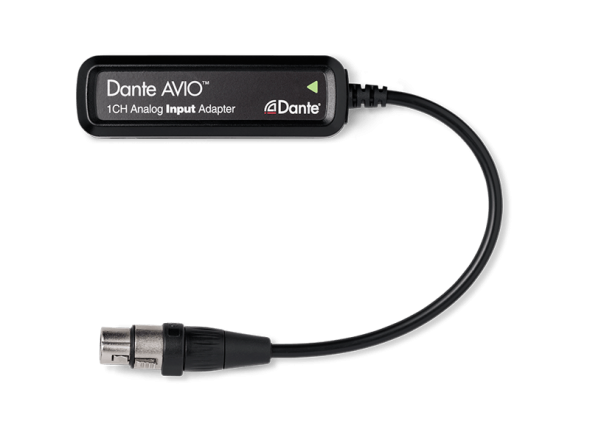 Dante AVIO Analog Input 1x0 адаптер для подключения к аудиосети Dante, 1 аналоговый линейный вход