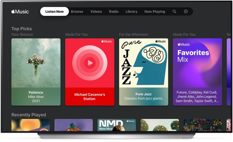 LG Smart TV с Apple Music