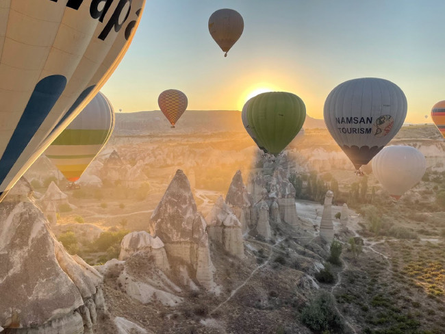 Shure в сотрудничестве с Patchwork Events организовала в небе живую вечеринку на 18 воздушных шаров (Каппадокия, Турция)