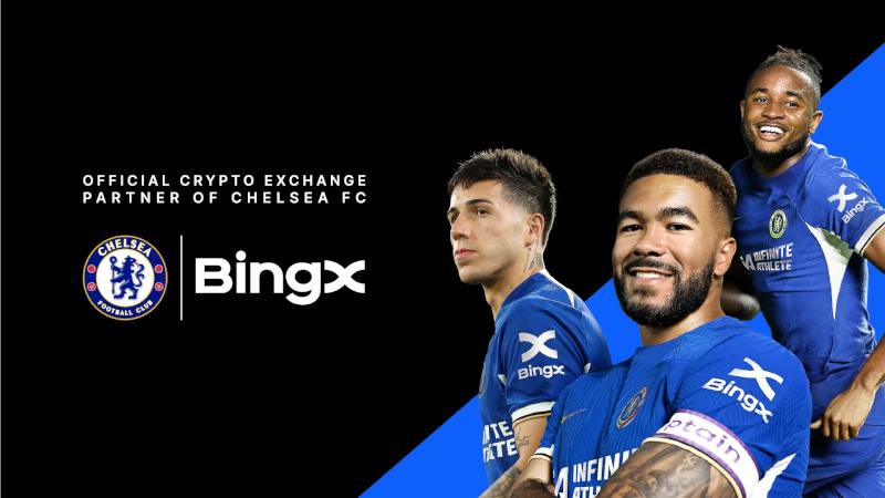 BingX официальный криптовалютный  партнер ФК «Челси»