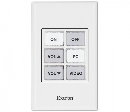 Кнопочная панель eBUS с 6 кнопками: одноганговая по стандарту США
