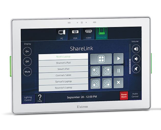 10-дюймовая сенсорная панель TouchLink Pro, настенная, цвет белый