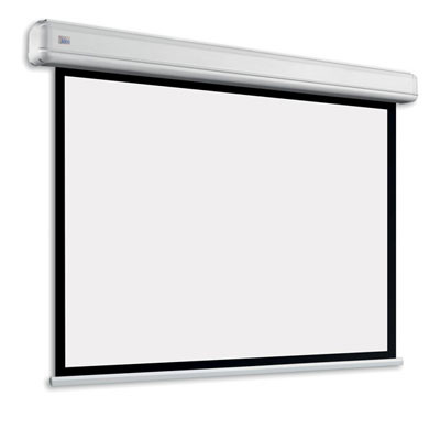 Моторизованный настенно-потолочный проекционный экран 155", 3330 мм , формат экрана 1,60 (16:10), ткань VisionWhitePro, черные поля 100 мм