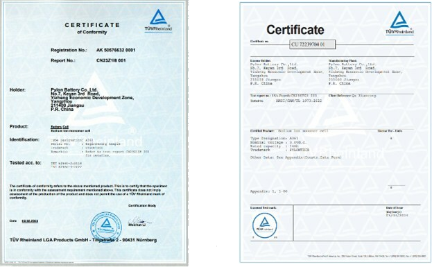 сертификат на натрий-ионные аккумуляторы